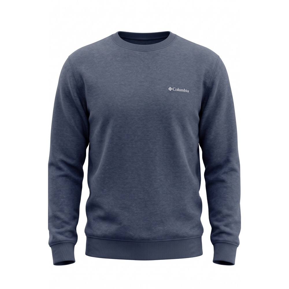 Columbia Womens Blue Heather Crewneck Sweatshirt Pullover XM5216 Large